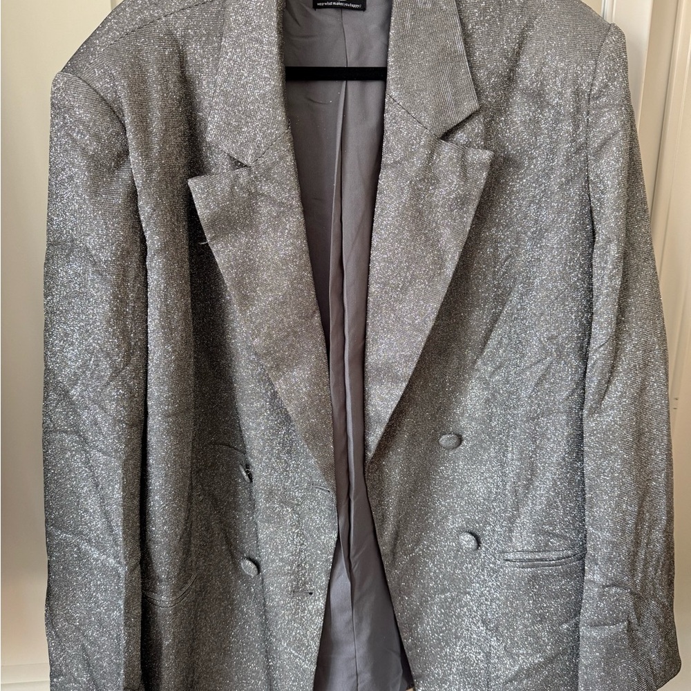 To The Disco Sparkle Boyfriend Blazer